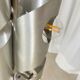 Brushed aluminium floor lamp, Space Age style, 1970s