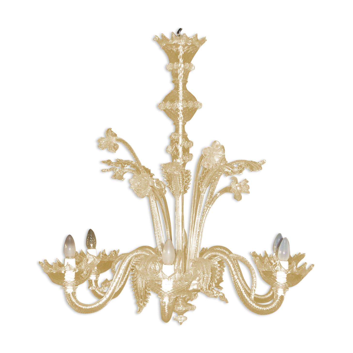Murano Mi-Translucent, Mi-Poudré gold