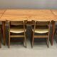 Extendable high table "Scandinavian Design" 1950.