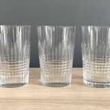 Trio de verres gobelets baccarat modèle Nancy