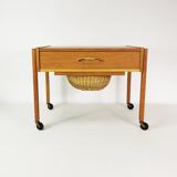 Szafka-stolik mobilny Mid Century, Dania, lata 60.