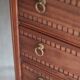 Wooden furniture with 3 drawers in Louis XVI style, chiffonnier table.