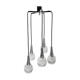 Chandelier suspension waterfall 5 globes Philips 1960-70