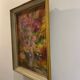 Huile sur toile, bouquet, années 50