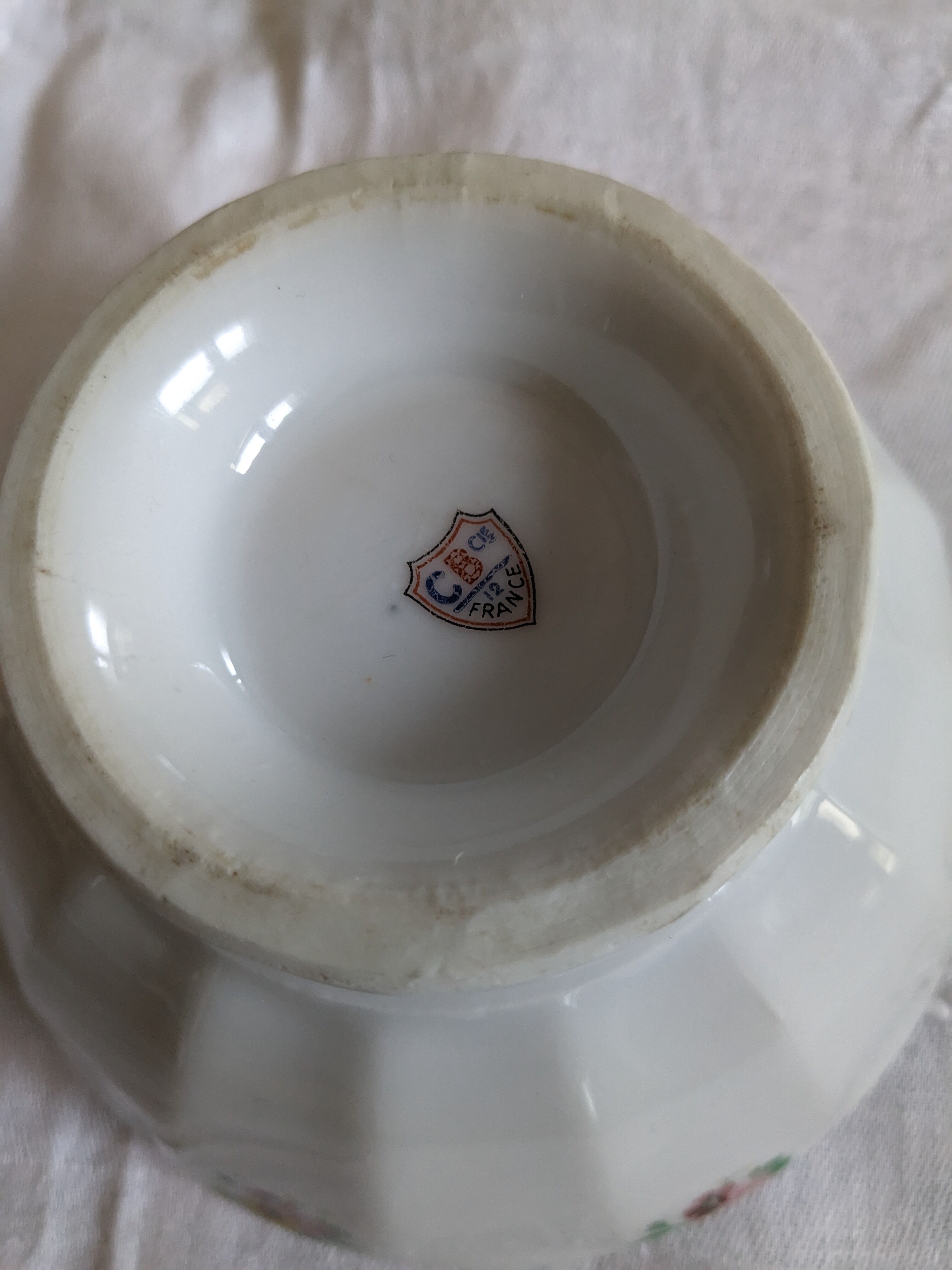 Antique faceted bowl