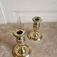 Pair of candlesticks in polished bronze Directoire d'époque