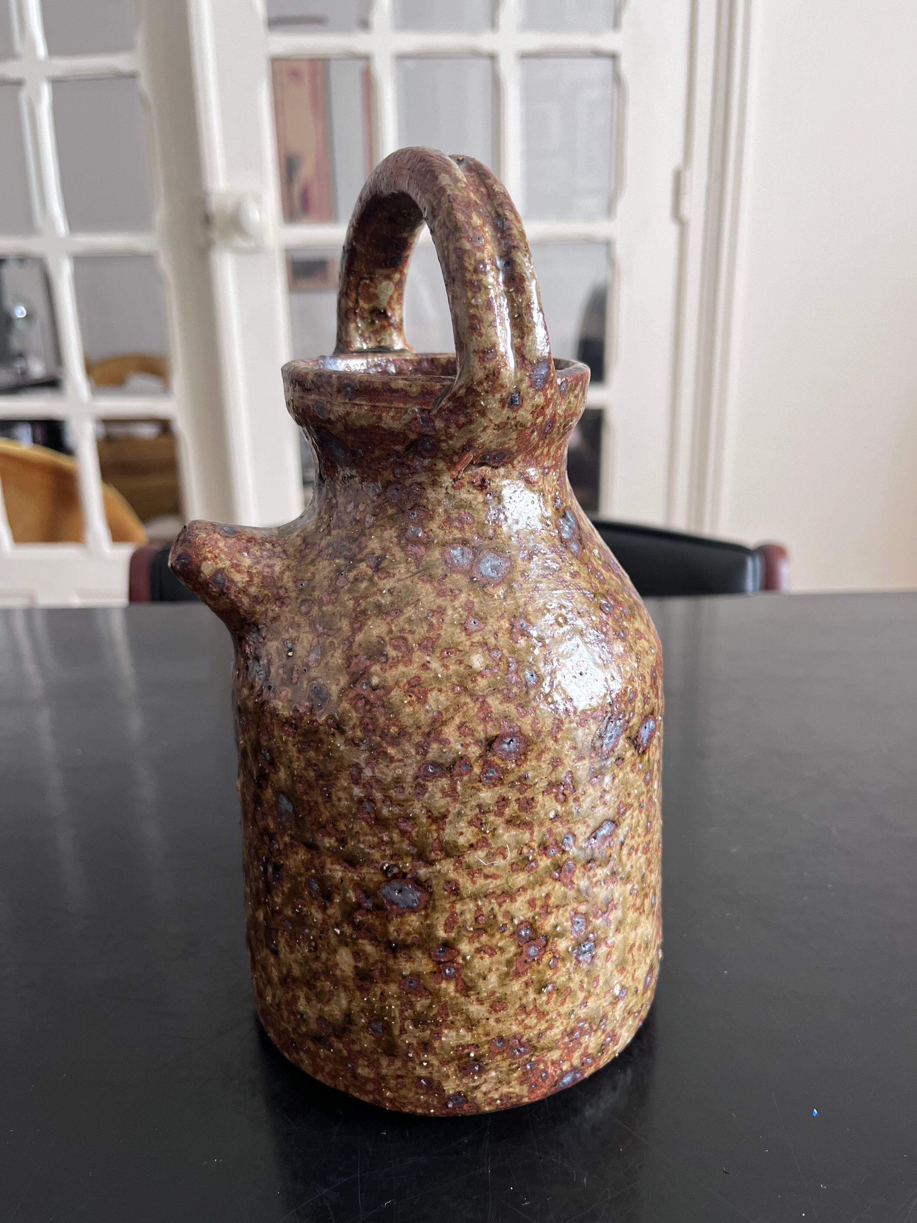 Pitcher in sandstone pottery baudat