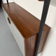 Wall shelf in wood, suspended furniture, French design from the 60s, vintage.