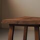 Desk, solid oak side table – France, circa 1970