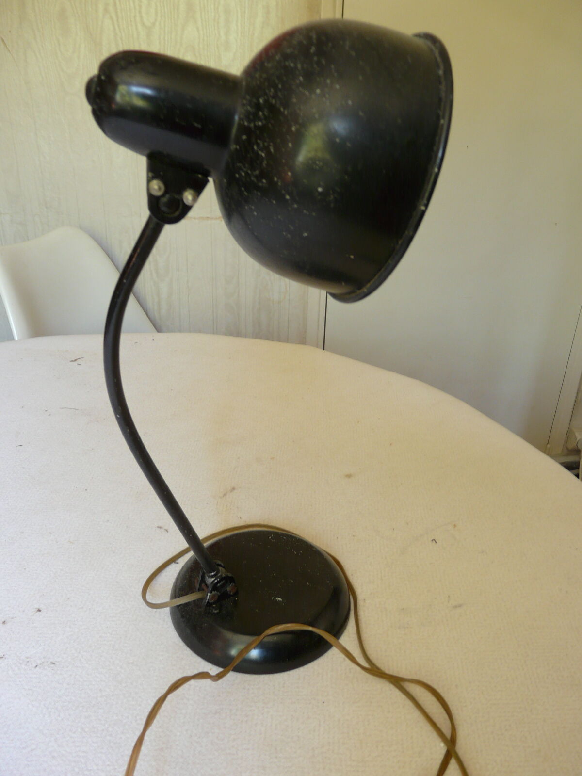 Black vintage lamp metal