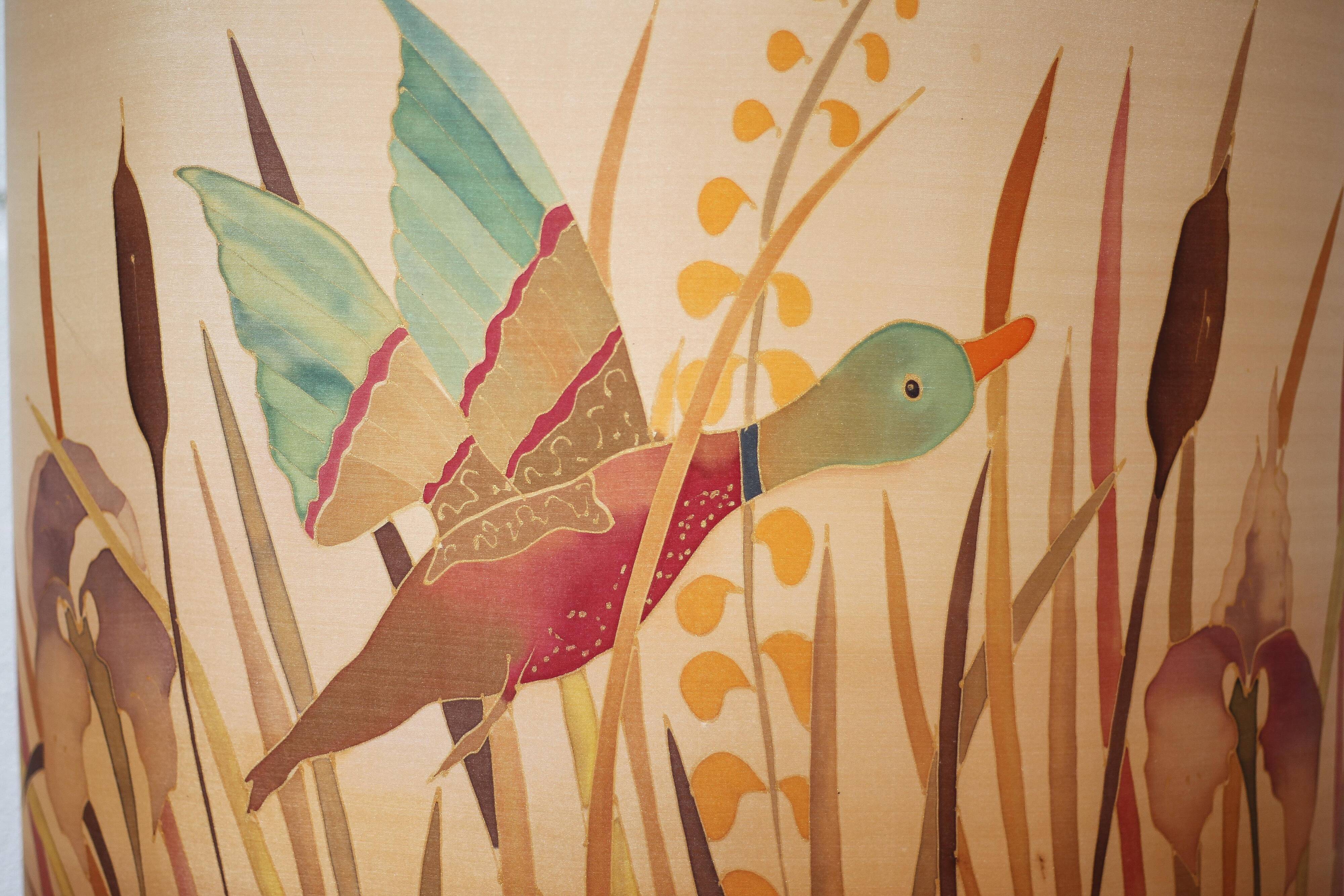 Ceramic lamp with lampshade, large table lamp, gray tones and oxblood ceramic lamp, dice