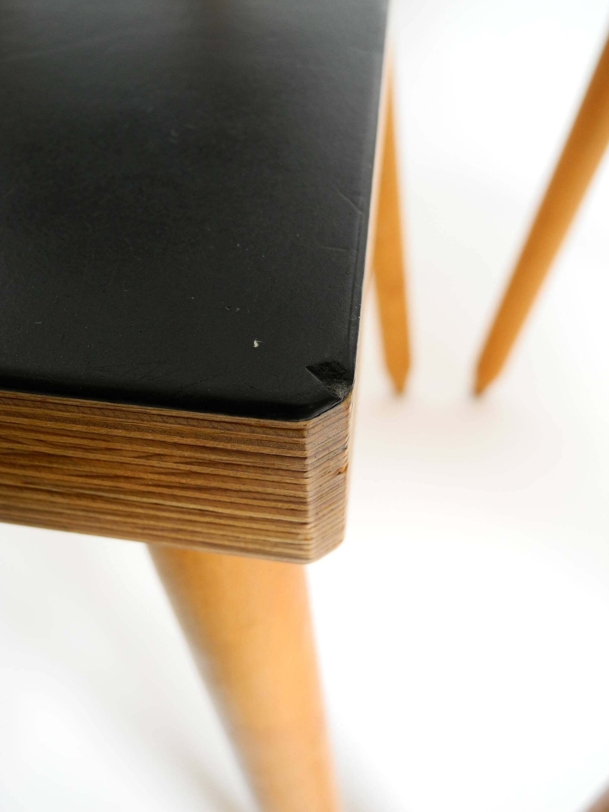 Two rare demountable plywood chairs by Axel Kufus model Stöcke for Atoll
