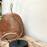 Wicker suspension tulip shape