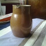 Numbered enamelled stoneware pitcher