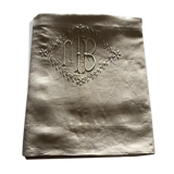 Linen sheet 2 people marked MB