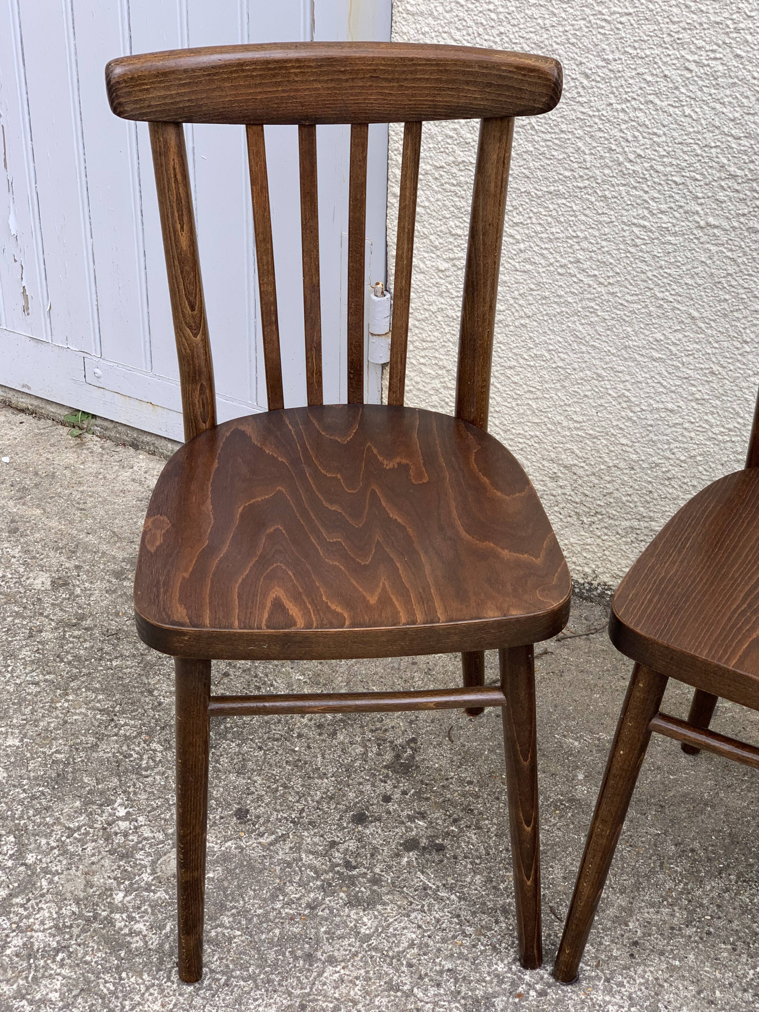 Bistro chairs 1950 made in Czechoslovakia