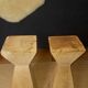 Set of 2 wooden plant stands.