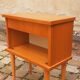 Vintage 50s light oak bedside table.