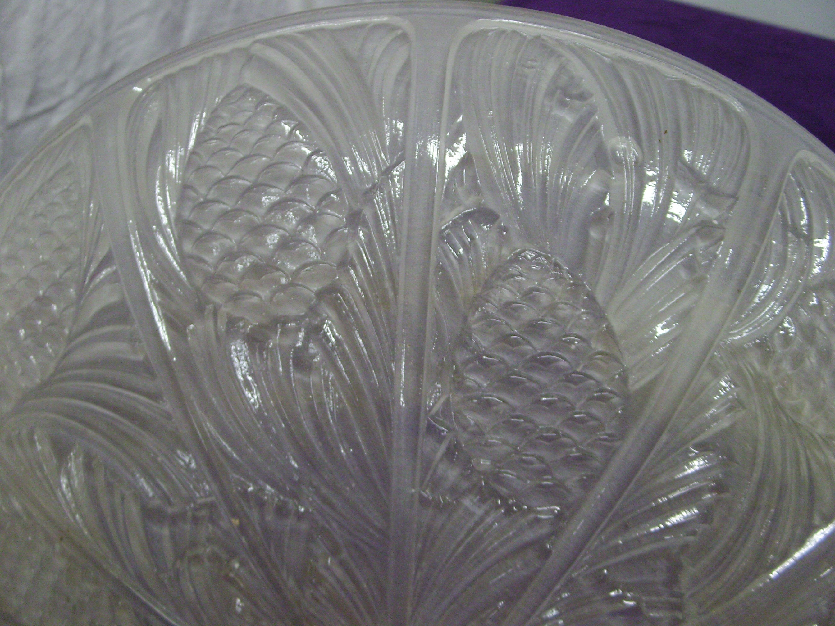 Lustre hanging cas for art deco pine apple
