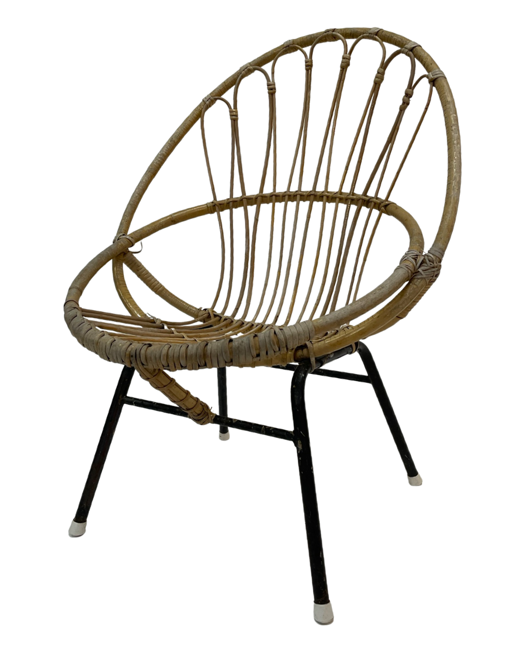 Vintage rattan chair by Dirk van Sliedregt Rohe Noordwolde 1960 in the Netherlands