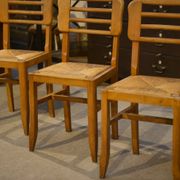 Set of 6 Pierre Cruège chairs from the 1950s.