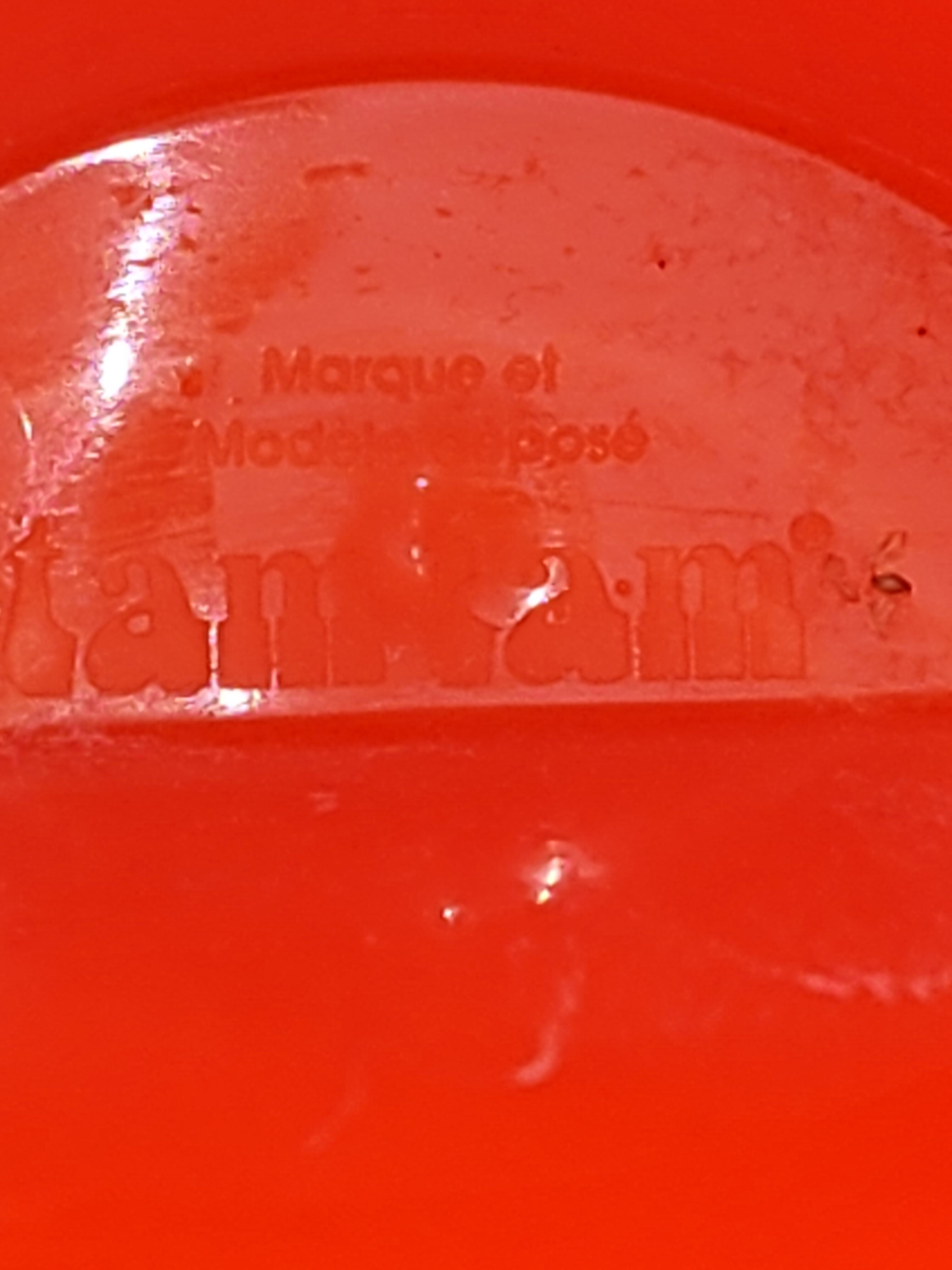 Tam Tam orange stool