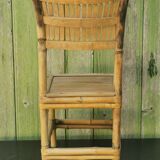 Chaise d'enfant vintage en rotin