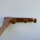 Portemanteau mural en bois ancien