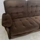 Ancien canapé vintage 3 place Airborne design français Cadestin velour