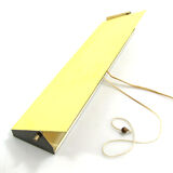 Large 1950s Anvia yellow metal wall lamp Perriand style