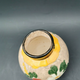 Vase ball signed J. Massier Jérome Vallauris vintage floral decoration