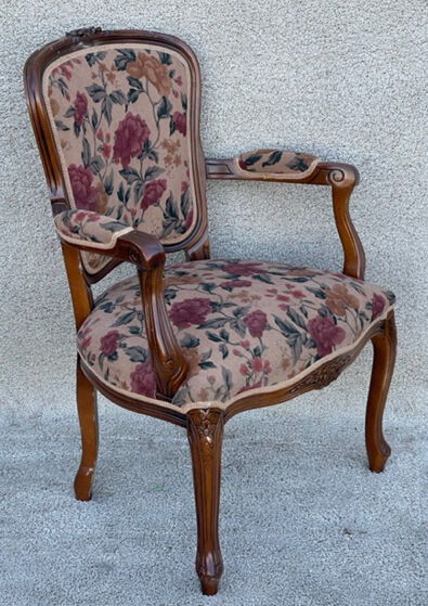 Louis XV style convertible armchair
