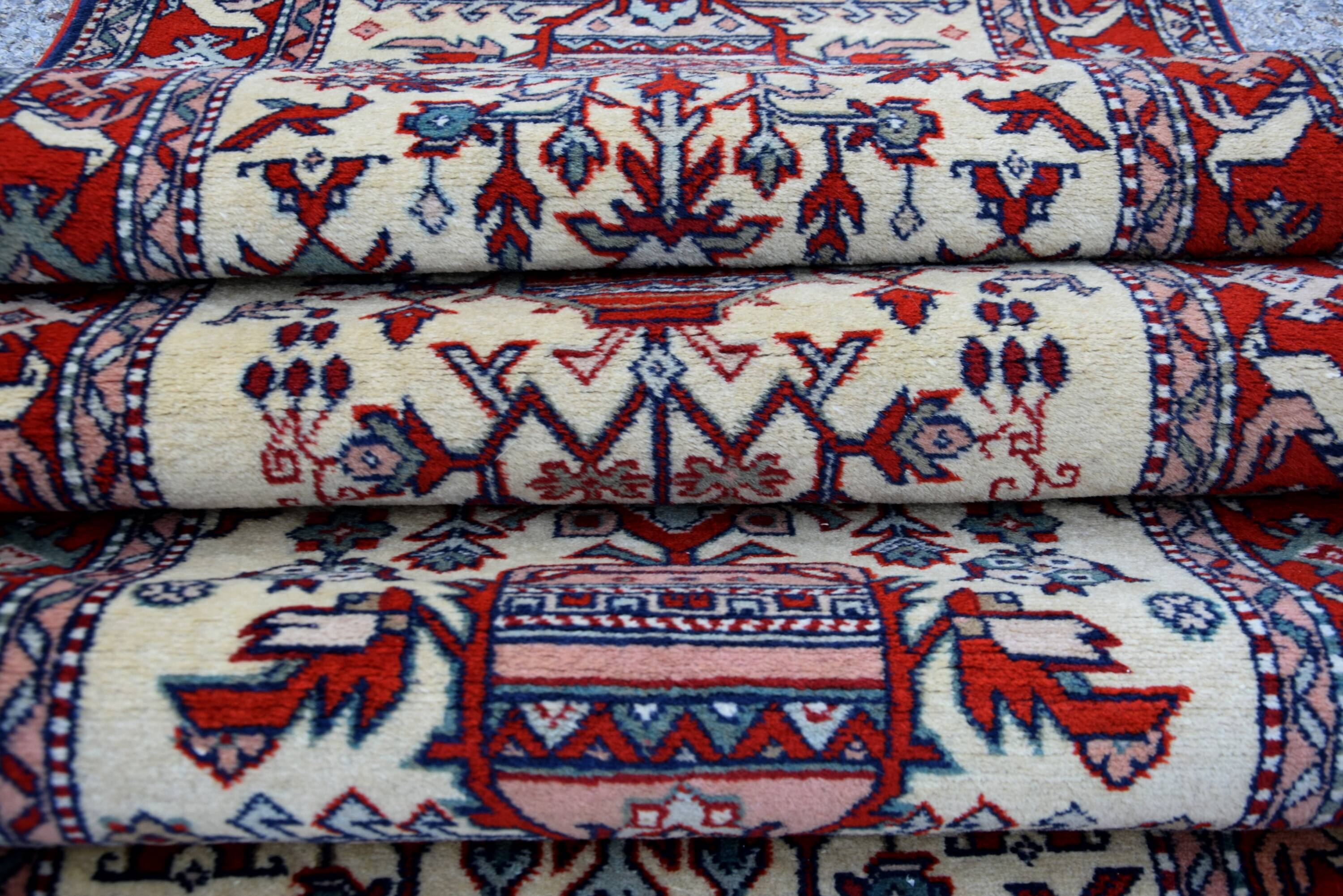 Tapis d'Orient Caucase Kazak Urss : 0.80 X 3.50 Mètres