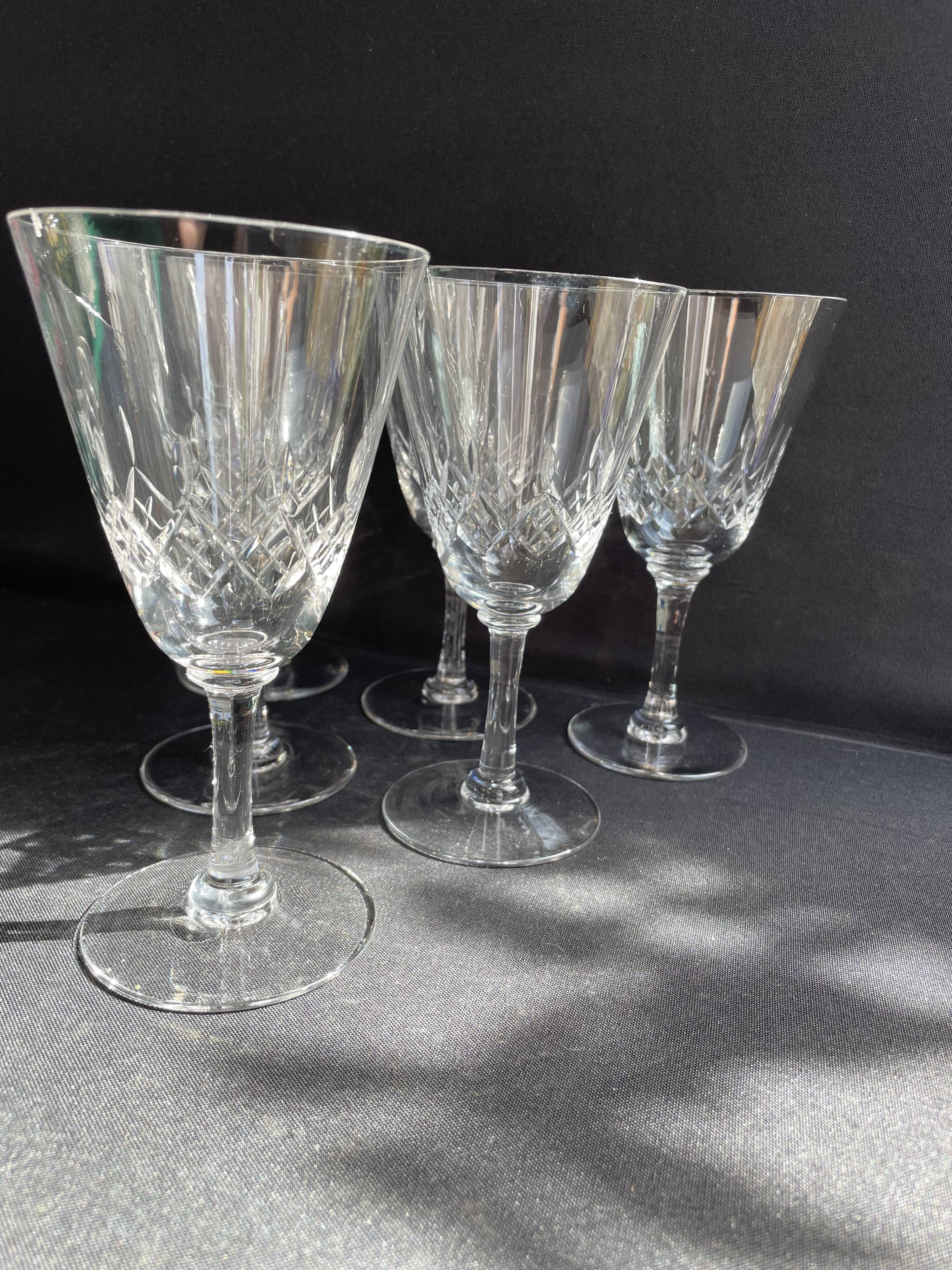 6 water glasses – Cristallerie de Nancy (1920-1934)