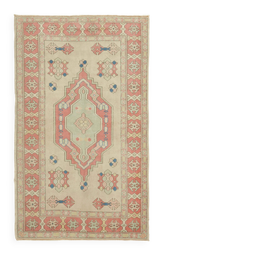 Turkish Vintage Anatolian Rug 139 cm x 226 cm