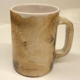 Four enameled ceramic cups Galerie Palissy in Vallauris