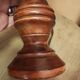 Wooden bedside lamp