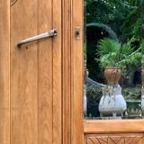 Parisian art deco wardrobe solid raw oak 1930