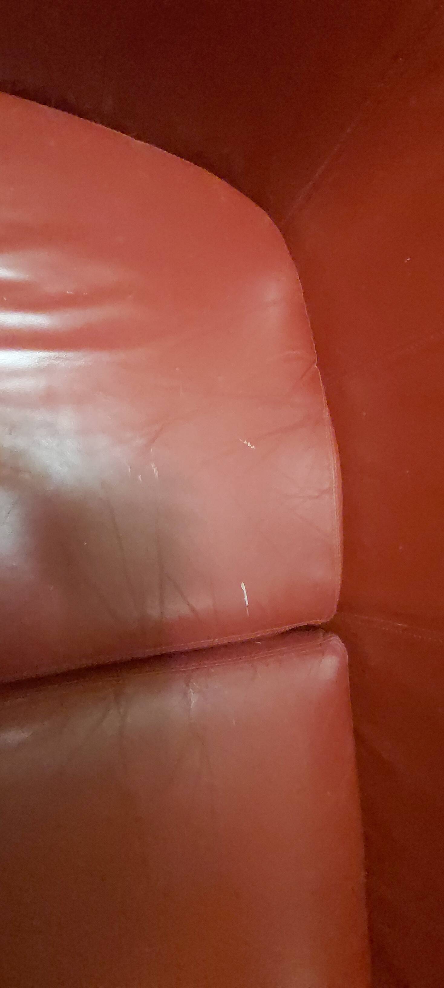 burgundy leather sofa