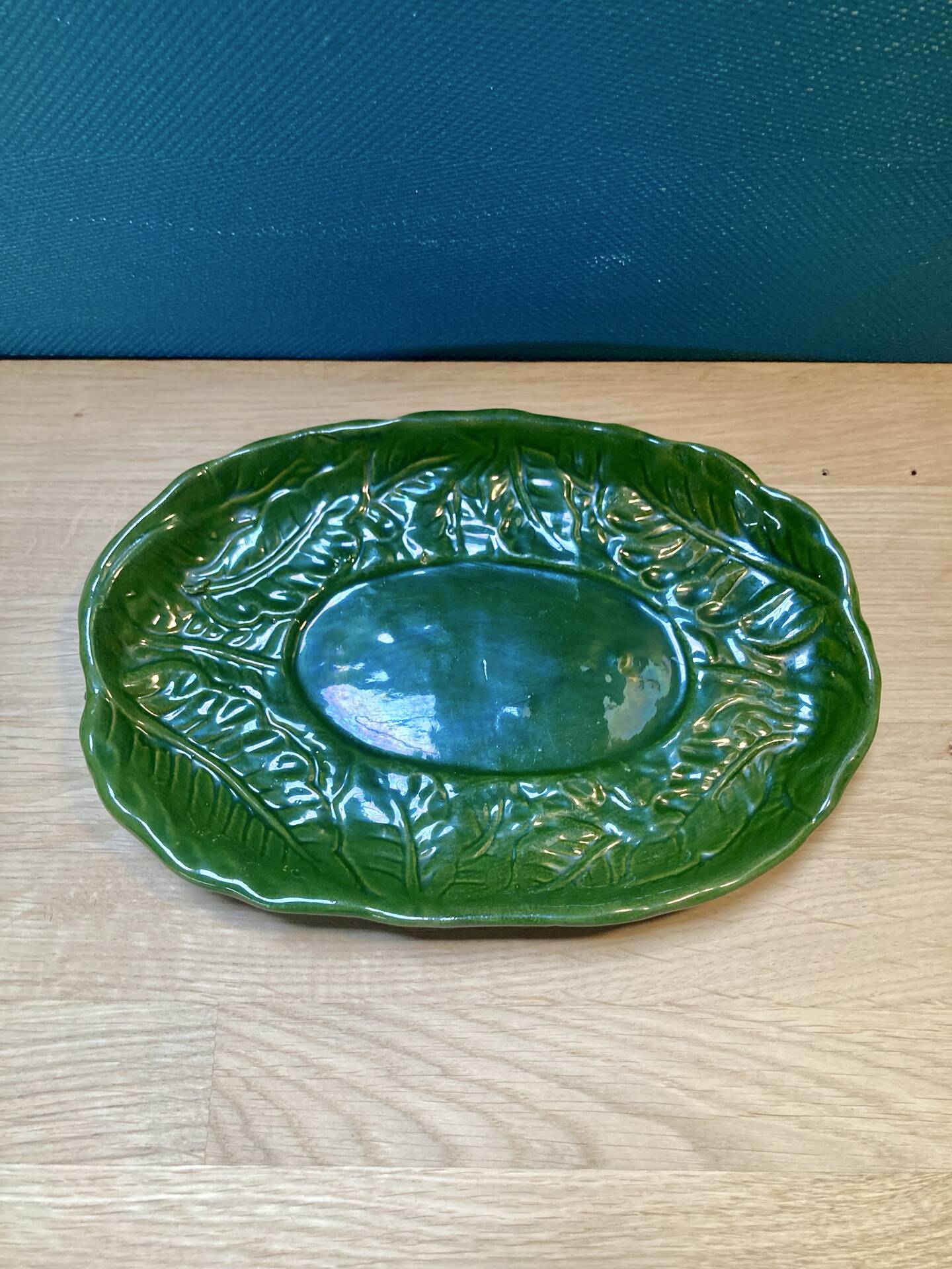 Plat barbotine vintage