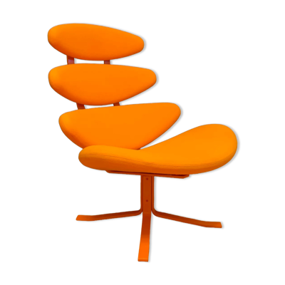 Fauteuil Corona Sepctrum modèle EJ 5-S conçu par Poul M. Volther, Erik Jørgensen, Danemark.
