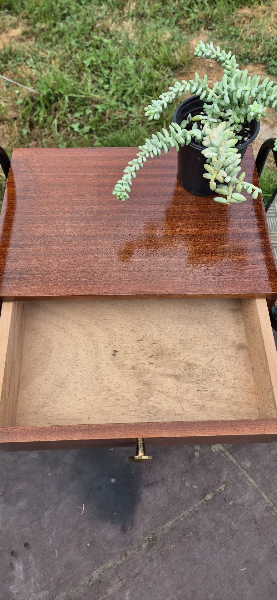 Table de chevet nuit vintage Jacques Hitier (Années 50)