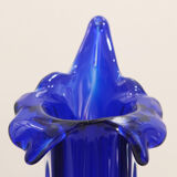 Blown glass vase by egermann, czech republic 1970