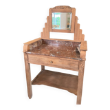 Sandblasted art deco dressing table