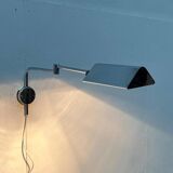 Mid-century Hollywood Regency chrome wall lamp by Florian Schulz for Interline, 1970s.