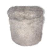 Vintage pouf moumoute