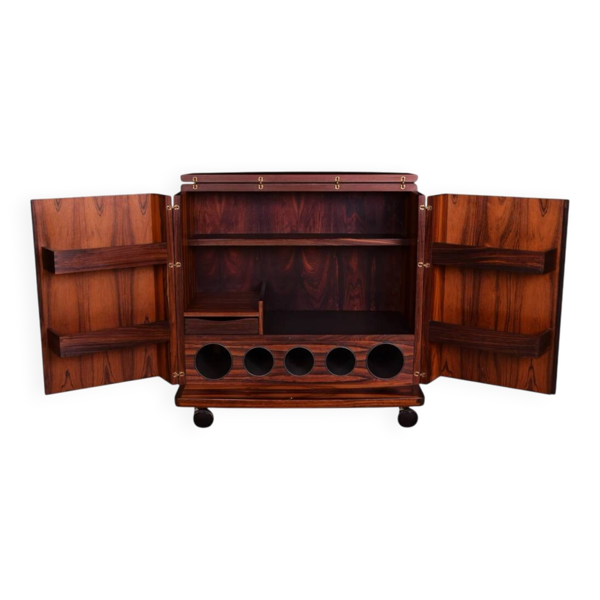 Scandinavian bar on wheels by Illum Wikkelsø for CFC Silkeborg