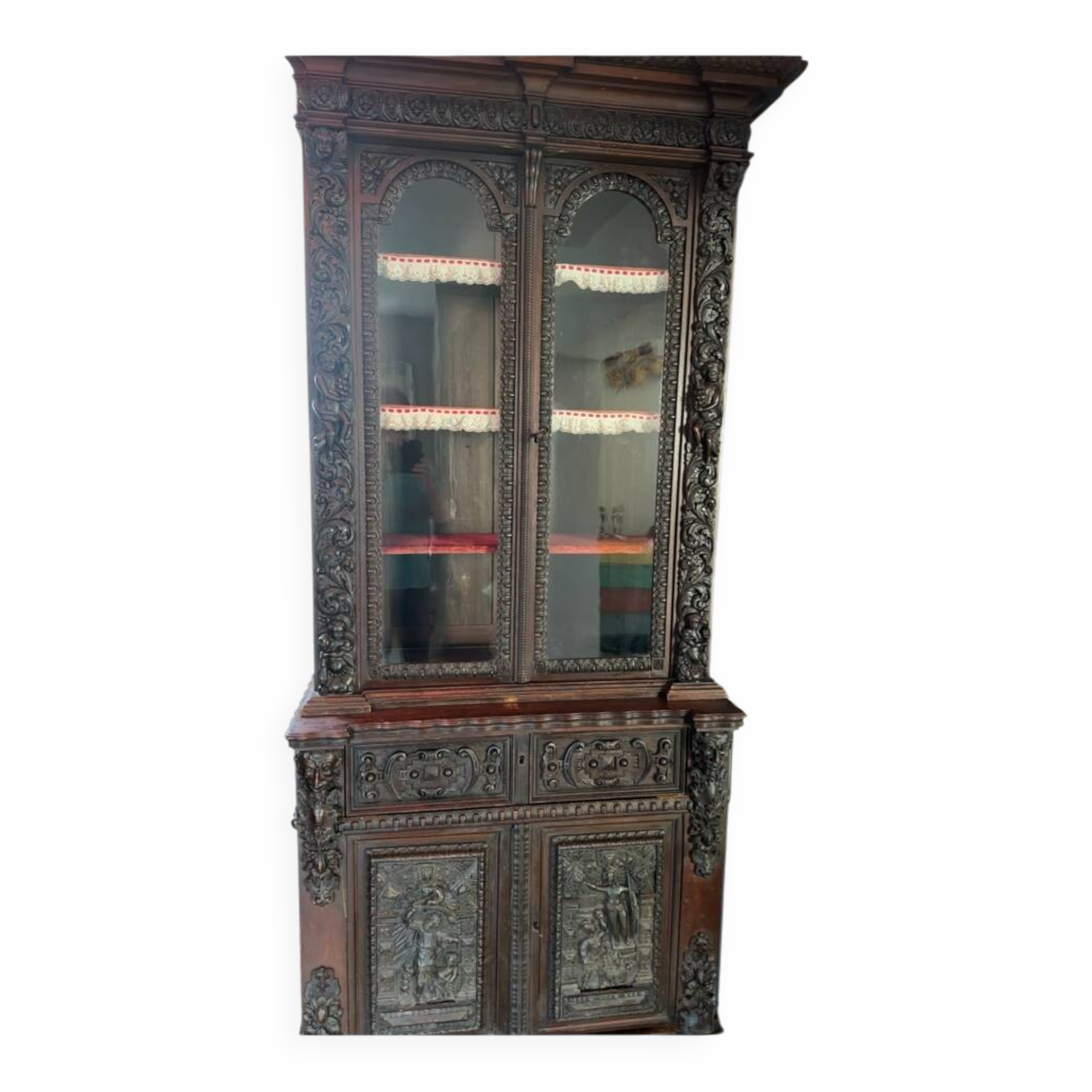 Renaissance oak library, 19th century.
