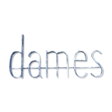 Former hairdresser sign "dames" in metal