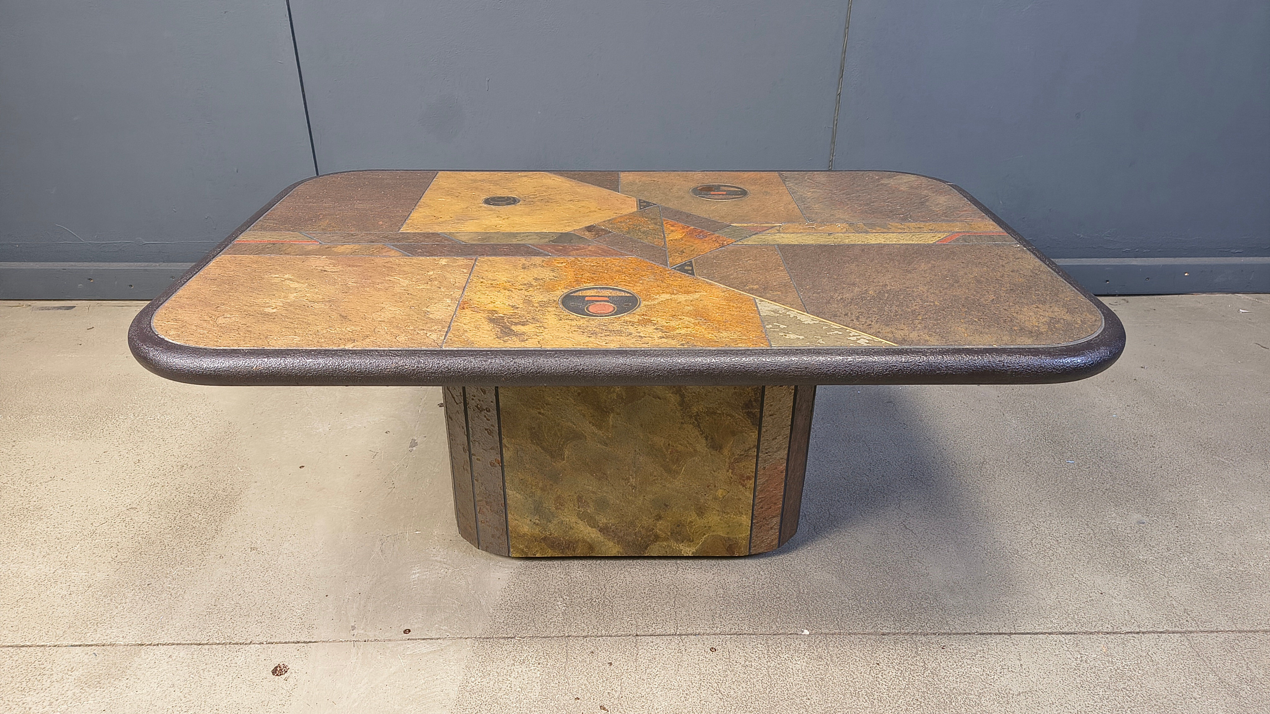 Paul Kingma attributed coffee table, 1980s